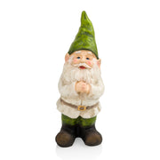 Alpine Corporation gnome front view showing friendly expression and garden charm