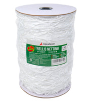 AlpineReach trellis netting roll showing full 5x350 ft size and coverage benefit