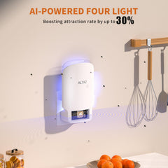 Altaz close-up of six LED lights demonstrating AI-powered attraction