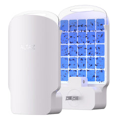 Altaz front view of compact plug-in unit showing sleek housing and plug
