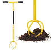 Altdorff front view hand tiller showing full tool helps precise soil work