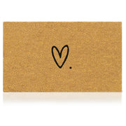 AMARU DOOR MATS front view showing heart design and welcome appeal