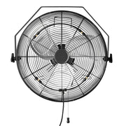 Amazon Basics 18" front view showing powerful airflow and robust build