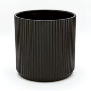 Amazon Basics front view of fluted planter shows clean modern look and styling benefit