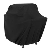 Amazon Basics front view of cover protecting grill and preventing weather damage