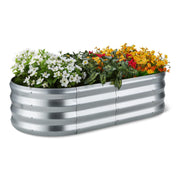 Amazon Basics front view of raised garden bed showing compact footprint and neat finish