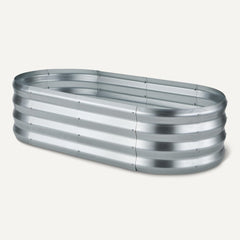 Amazon Basics planter in use with herbs and vegetables illustrating space efficiency