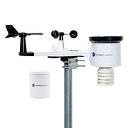 Ambient Weather outdoor sensor array front showing compact all-in-one design and reliability