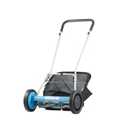 American Lawn Mower front view showing compact frame and 18-inch deck benefit clarity