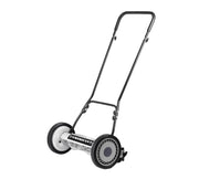 American Lawn Mower front overview showing compact 18-inch cutting width and eco benefits