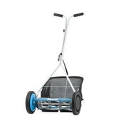 American Lawn Mower front view showing 16-inch cutting width and neat finish