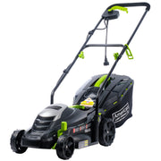American Lawn Mower front view showing compact deck and easy maneuverability