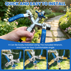 Ana Ark ergonomic metal handles for easy, non-slip valve control