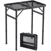 Anbte folded table compact carry handles for easy transport and storage