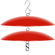 andergi dome guard front view showing bright red cover protecting feeder
