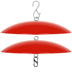 andergi dome guard front view showing bright red cover protecting feeder