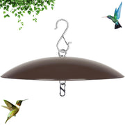 andergi brown dome front view protecting feeder from rain and debris