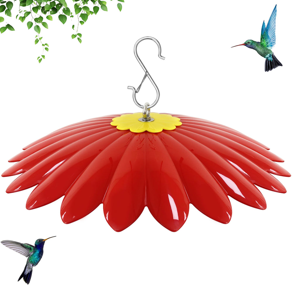 andergi front view of red flower guard showing broad coverage benefit