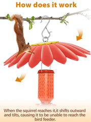 andergi side profile shedding rain from feeder — prevents nectar dilution