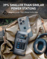 Anker SOLIX C200 powering a laptop to show real-world output and workspace convenience