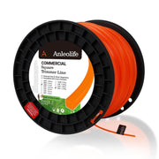 A ANLEOLIFE front spool showing bright orange bulk line for long jobs