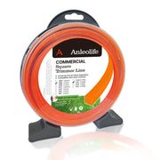 A ANLEOLIFE front view of spool showing orange square line benefit of long supply