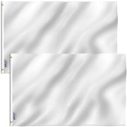 Anley 3x5 ft flag front view showing clean white display and visibility benefit