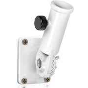 Anley bracket front view showing white finish and secure fit for visibility