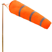 ANLEY windsock front view showing bright orange visibility and quick-read benefit