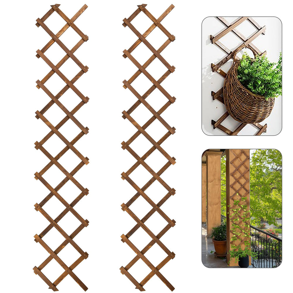 ANPHSIN front view of two trellises showing packaging and finish benefits