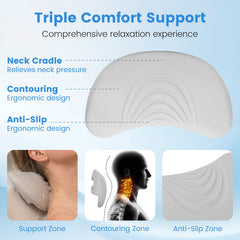 Anrain 76113 side profile ergonomic contour supporting neck and shoulder alignment