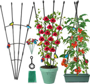 Antizz trellis front view showing fan shape and butterflies, enhances vertical growth