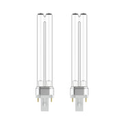 ANTOBLE 9W G23 bulb front view showing clear glass and ends for easy replacement