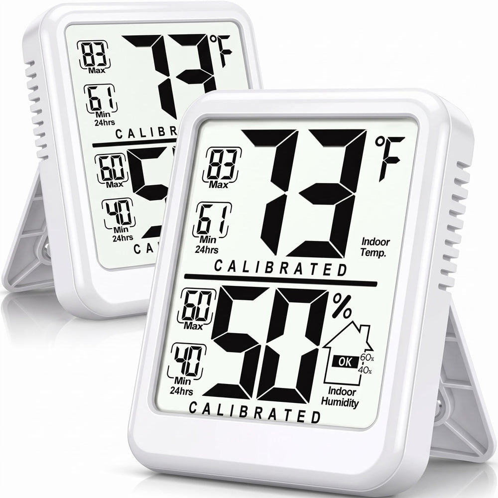 Antonki front display showing temperature and humidity for quick readings