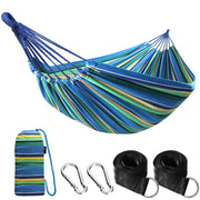 ANYOO front view folded hammock showing compact carry convenience