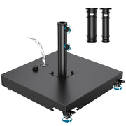 AOSTD front view of metal umbrella base showing stable design and heavy-duty benefit