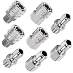 Apaspoil front view of 8-pack fittings showing all pieces and packaging benefits