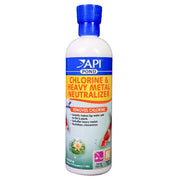 API bottle front label showing product identity and usage benefit