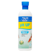 API POND front bottle view showing 16-ounce pH UP solution for precise dosing