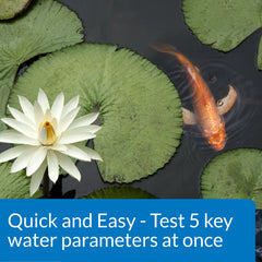 API pond tube with chart open demonstrating moisture protection and guidance