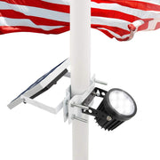 APONUO front view of flag light showing durable housing and easy mount benefit
