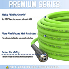 APOWER hose attached to M22-14mm quick connect for extended reach