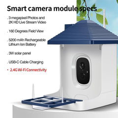 Aprilmin built-in solar panel on top for extended battery life and low maintenance