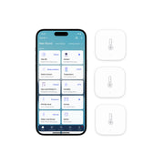 Aqara sensor front view showing compact puck design and easy placement benefit