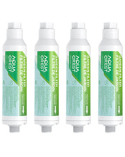 AQUA CREST front view attached to hose, showing easy hookup and reliable filtration benefit