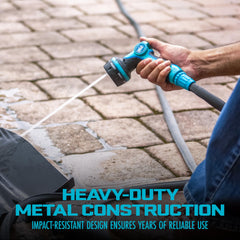 Aqua Joe rubberized grip detail giving secure non-slip handling