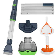 AQUAFYSH front view handheld vacuum showing compact body and controls for easy use