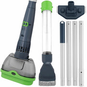 AQUAFYSH front view with pole showing compact cordless cleaning benefit