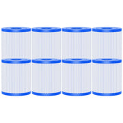 AQUALTRA front view of eight Type H cartridges showing full pack and label for easy replacement