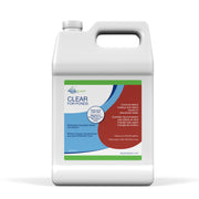 Aquascape clear bottle front label shows product and clarity benefits